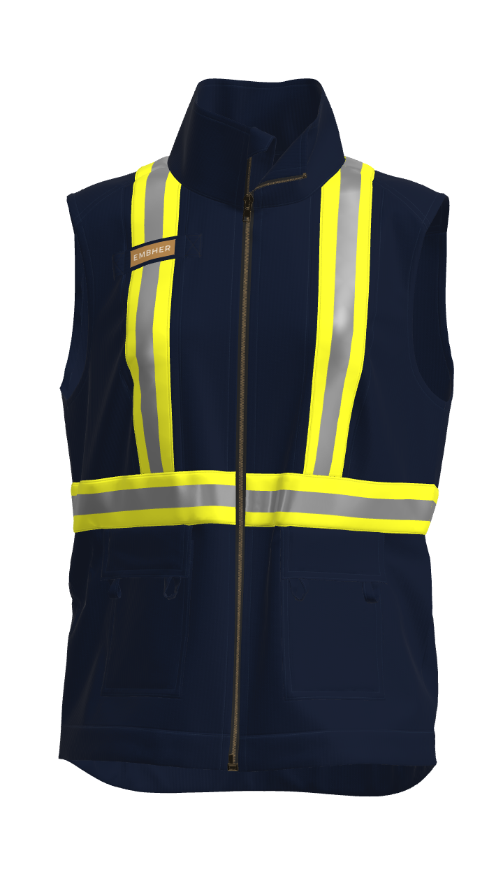 flame-resistant utility vest